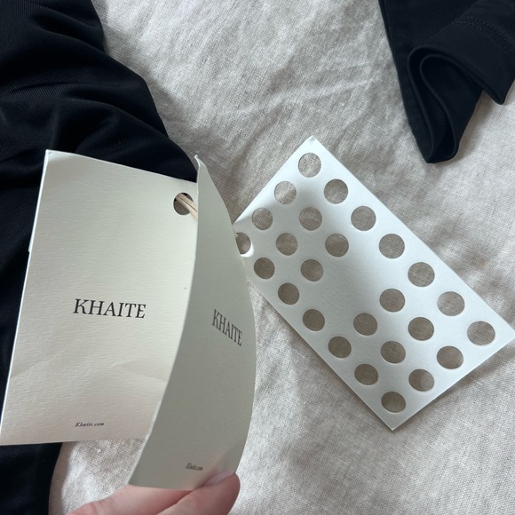 KHAITE The Janelle Bodysuit in Black jersey SZ M BNWT never worn - Picture 12 of 15